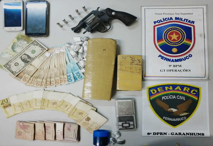 Apreensão de droga em Garanhuns